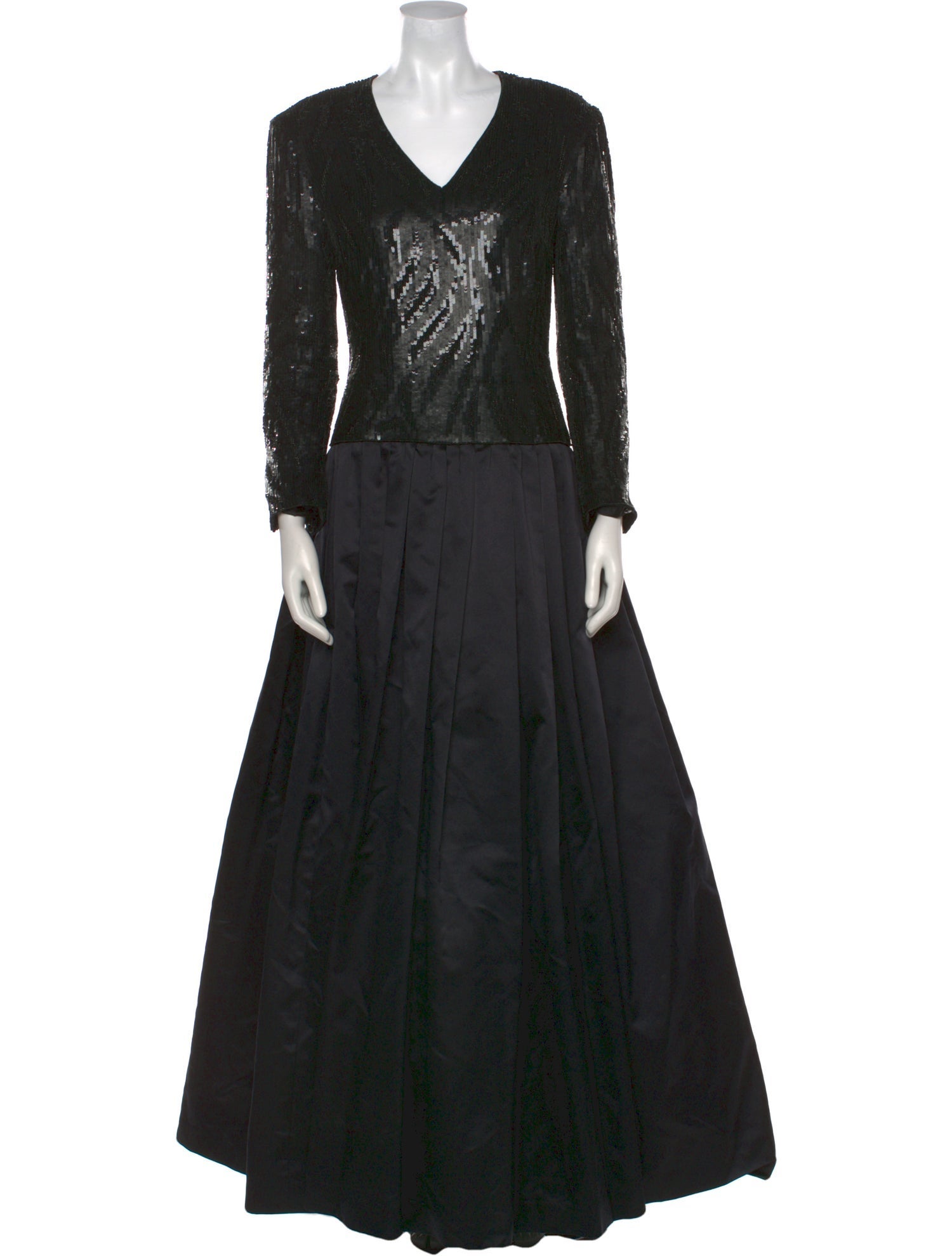 Escada V-Neck Long Dress