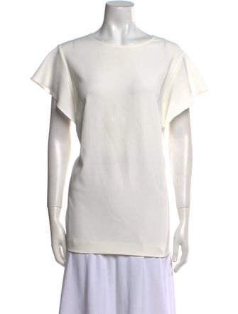Escada Scoop Neck Short Sleeve Top