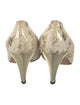 Escada Canvas Lace Pattern Pumps