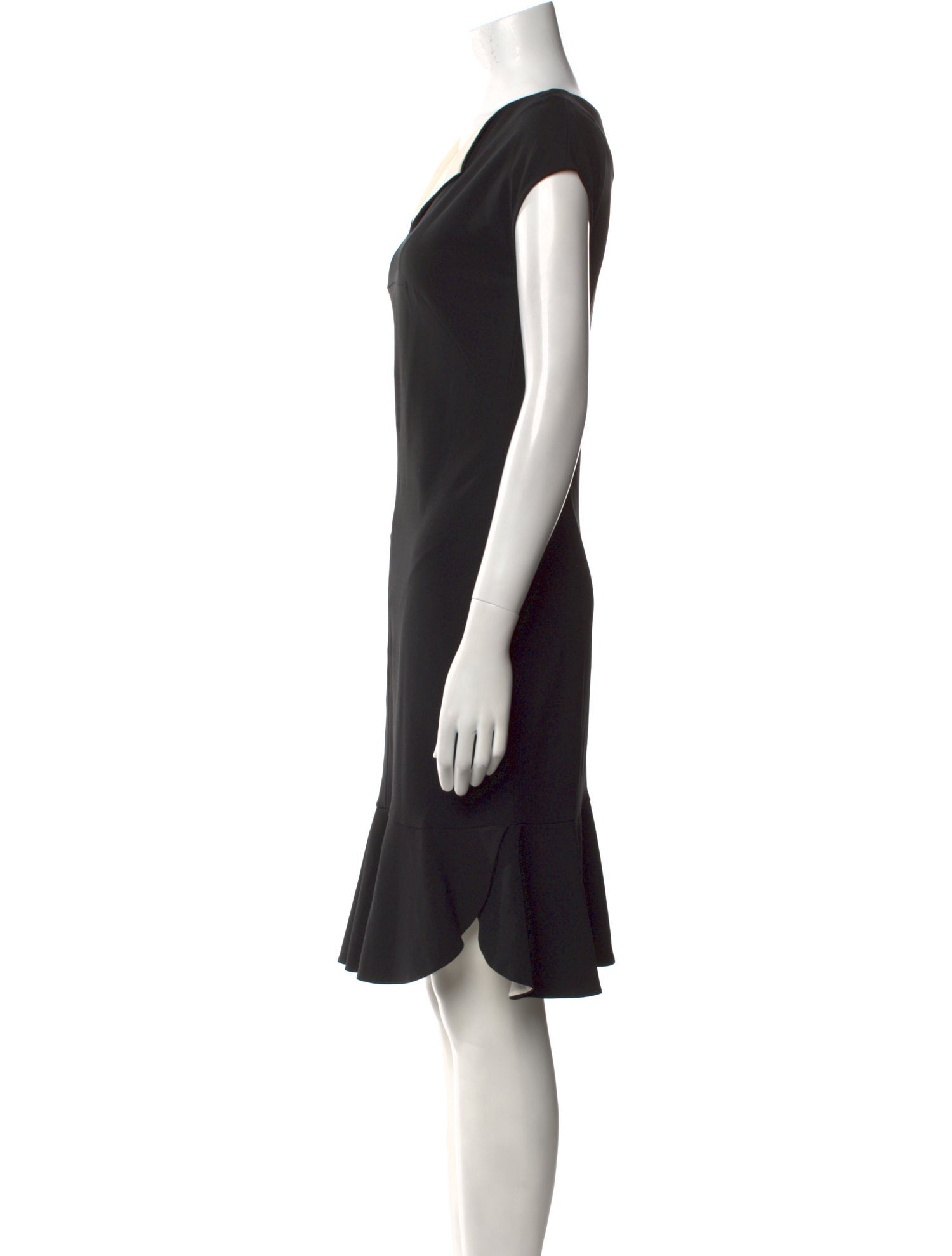 Escada V-Neck Knee-Length Dress