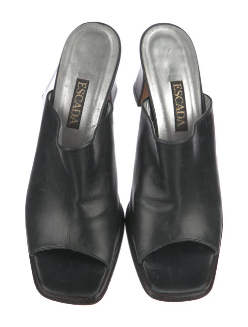 Escada Leather Slides