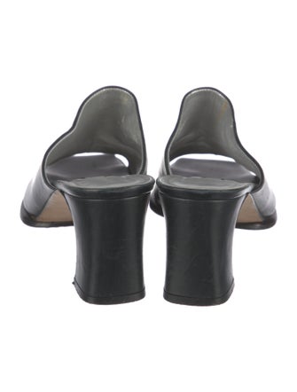 Escada Leather Slides