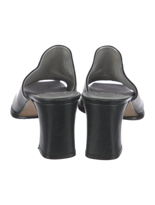 Escada Leather Slides