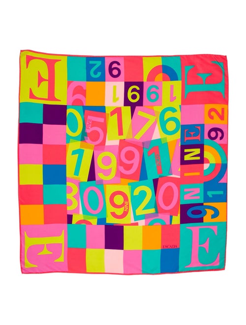 Escada Silk Printed Scarf