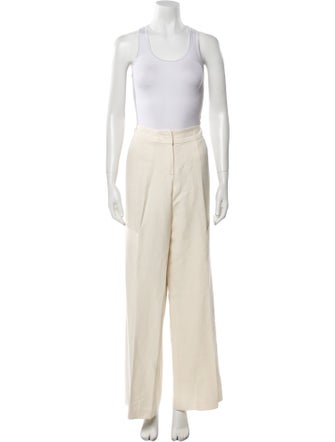 Escada Linen Animal Print Pantsuit