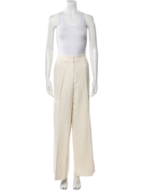 Escada Linen Animal Print Pantsuit