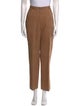 Escada Lambskin Straight Leg Pants