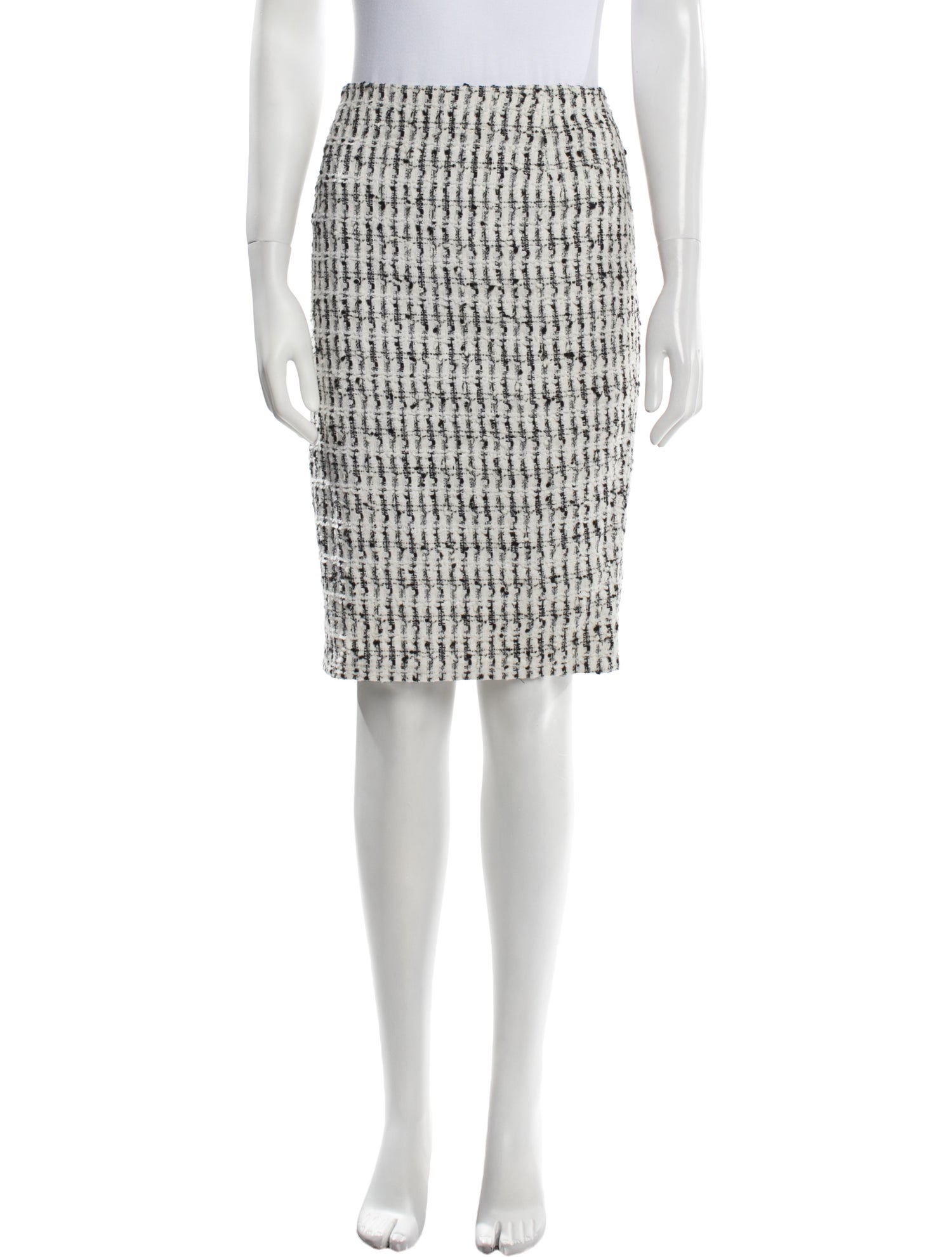 Escada Tweed Pattern Knee-Length Skirt