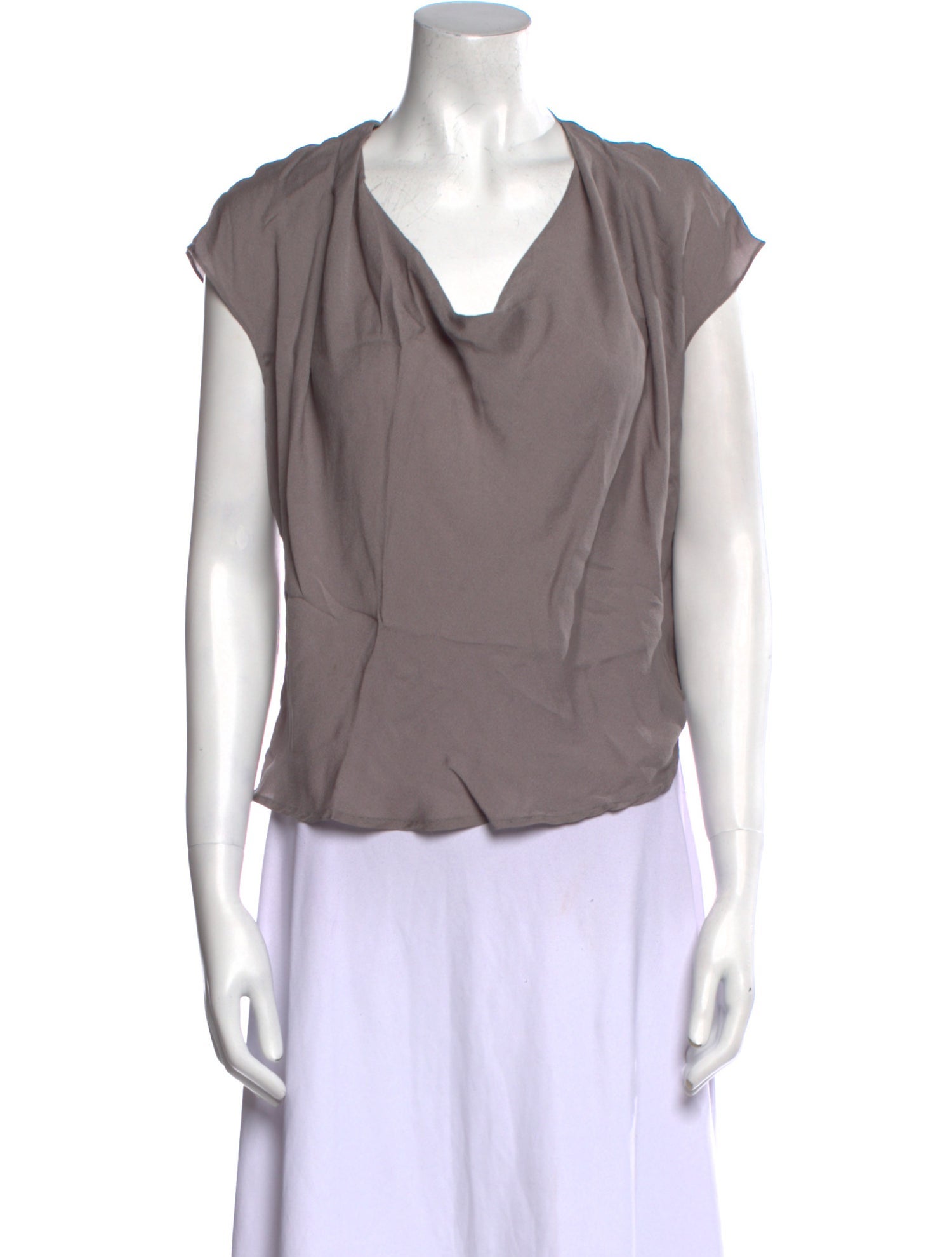 Escada Silk Cowl Neck Blouse