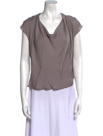 Escada Silk Cowl Neck Blouse