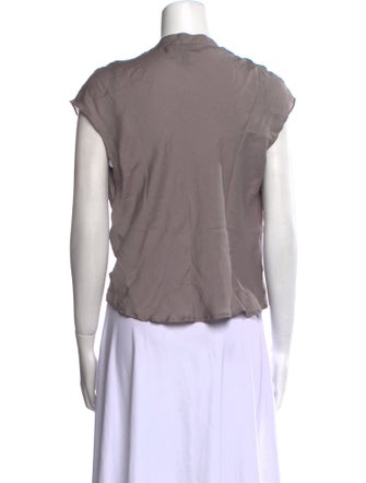 Escada Silk Cowl Neck Blouse