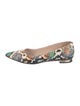 Escada Snakeskin Animal Print Flats