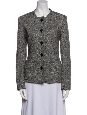 Escada Virgin Wool Tweed Pattern Evening Jacket