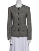 Escada Virgin Wool Tweed Pattern Evening Jacket