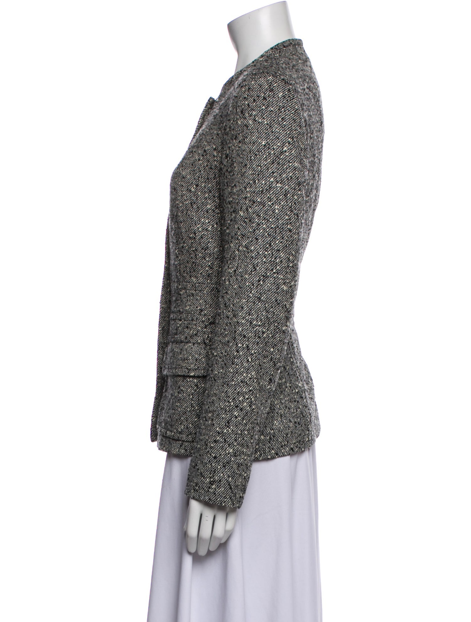 Escada Virgin Wool Tweed Pattern Evening Jacket