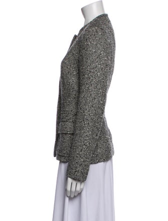 Escada Virgin Wool Tweed Pattern Evening Jacket