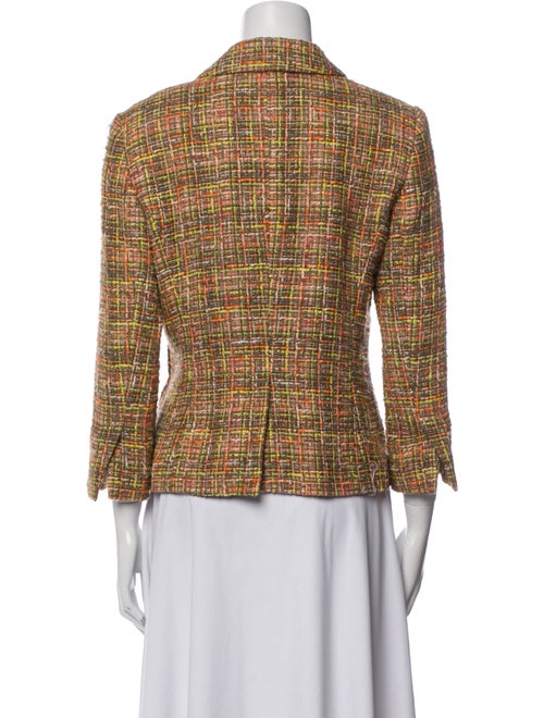Escada Plaid Print Blazer