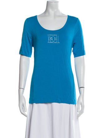 Escada Graphic Print Scoop Neck T-Shirt