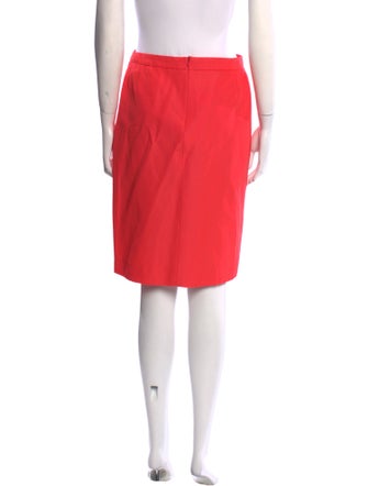 Escada Pleated Accents Knee-Length Skirt