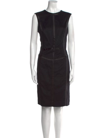 Escada Crew Neck Knee-Length Dress