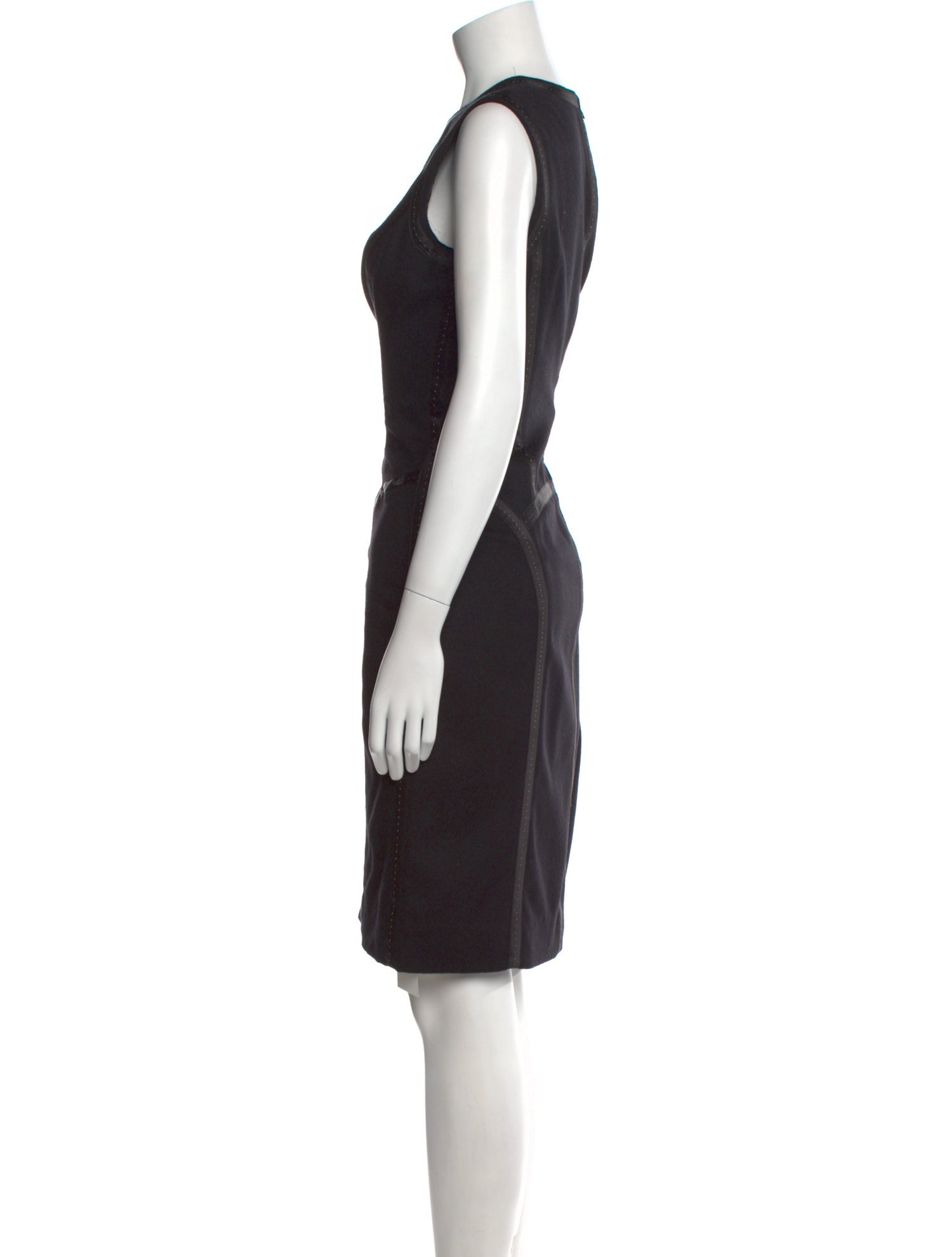 Escada Crew Neck Knee-Length Dress