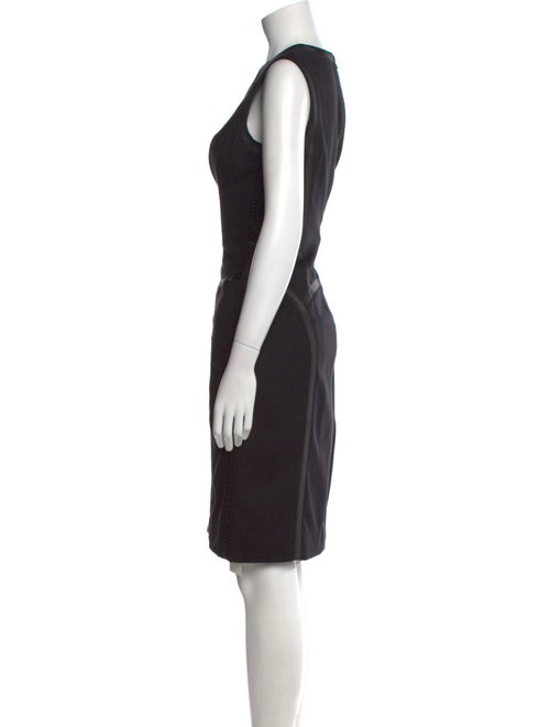 Escada Crew Neck Knee-Length Dress