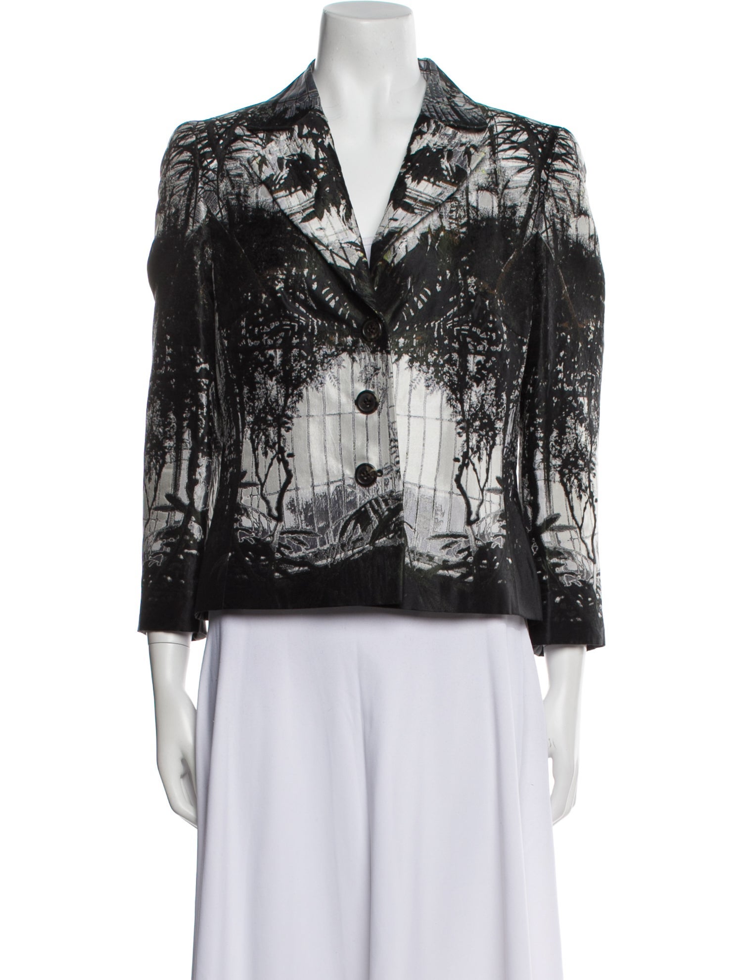 Escada Silk Printed Blazer