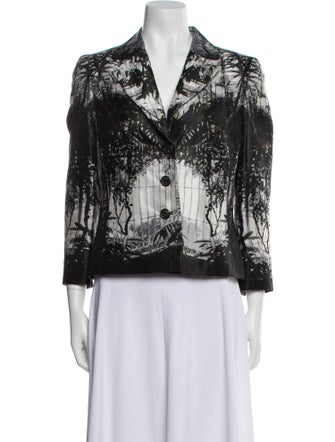 Escada Silk Printed Blazer