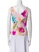 Escada Silk Floral Print Top