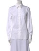 Escada Long Sleeve Button-Up Top