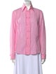 Escada Long Sleeve Button-Up Top