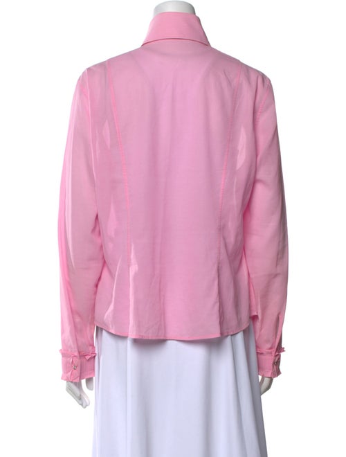 Escada Long Sleeve Button-Up Top