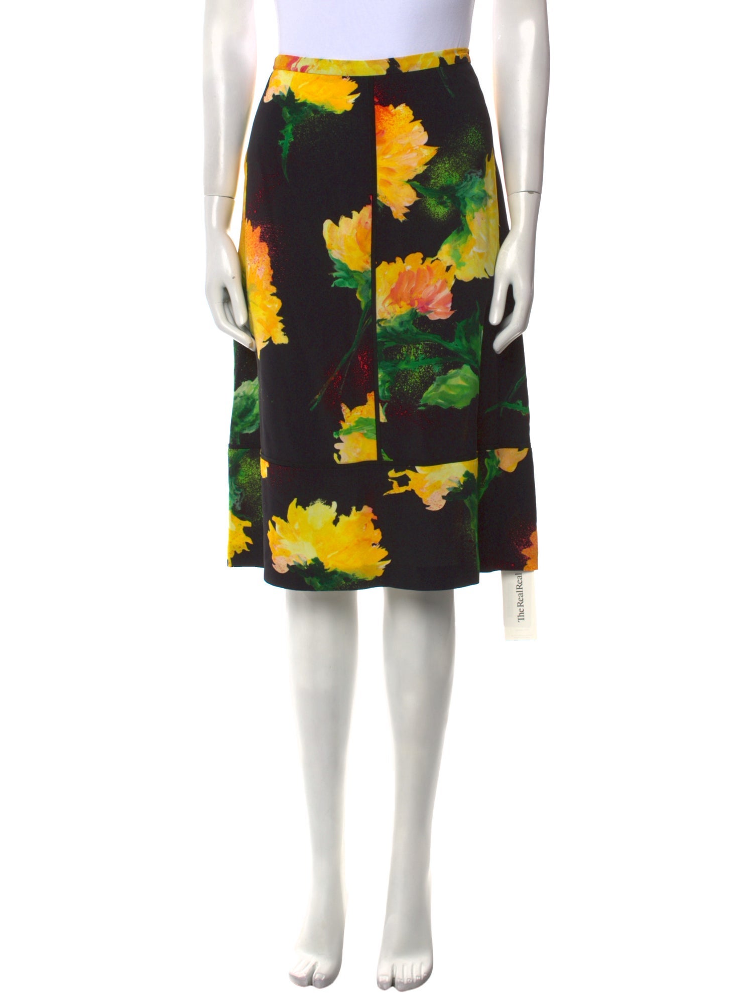 Escada Silk Knee-Length Skirt w/ Tags