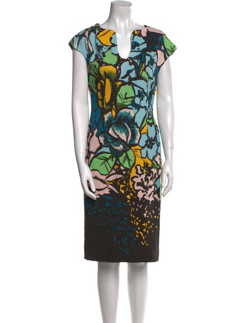 Escada Printed Midi Length Dress