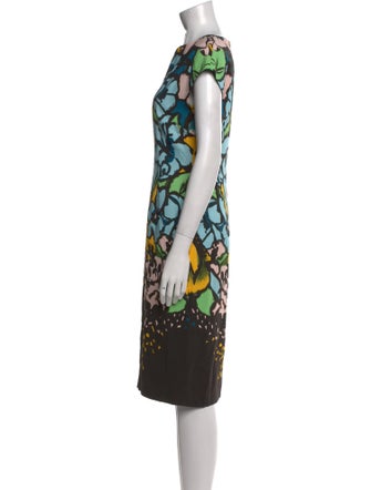 Escada Printed Midi Length Dress