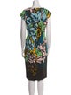 Escada Printed Midi Length Dress