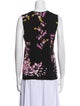 Escada Wool Floral Print Top