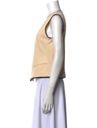 Escada Wool V-Neck Crop Top