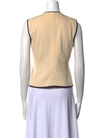 Escada Wool V-Neck Crop Top