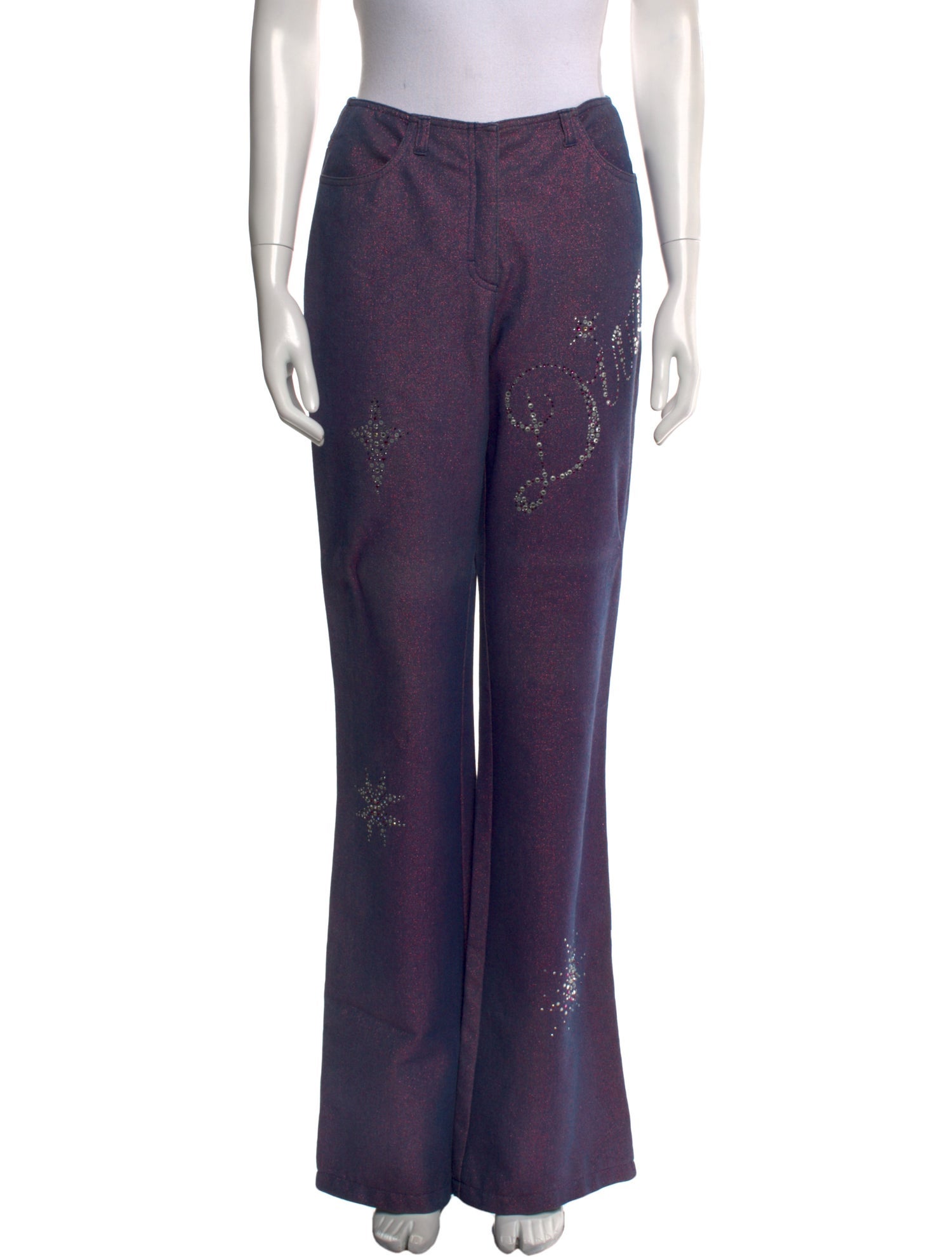 Escada Graphic Print Wide Leg Pants
