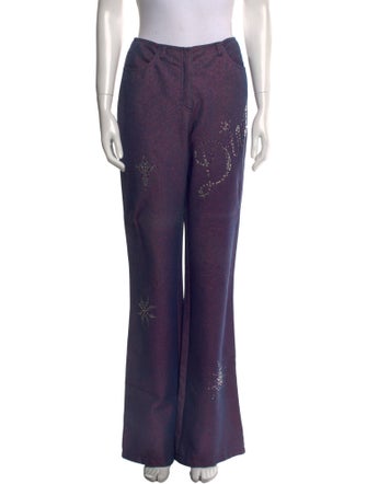 Escada Graphic Print Wide Leg Pants
