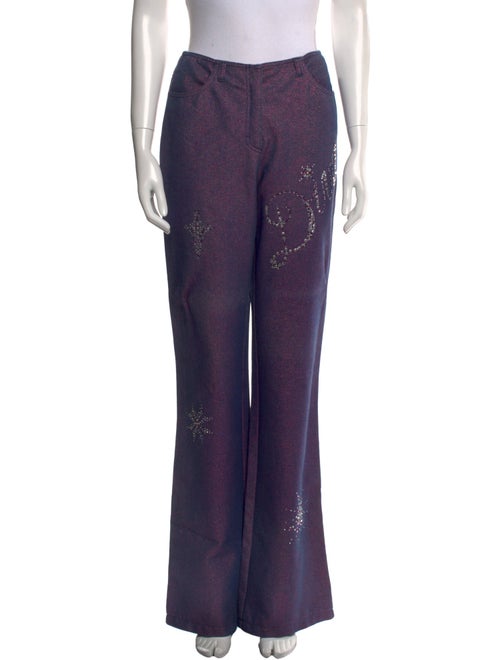 Escada Graphic Print Wide Leg Pants