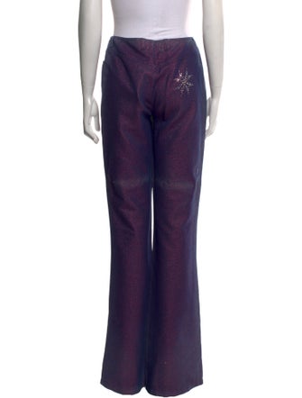 Escada Graphic Print Wide Leg Pants