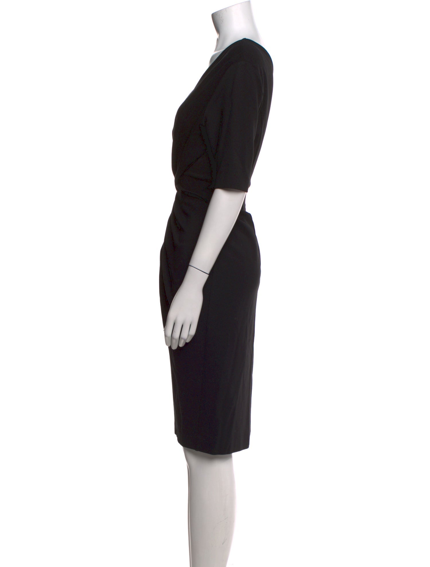 Escada V-Neck Midi Length Dress