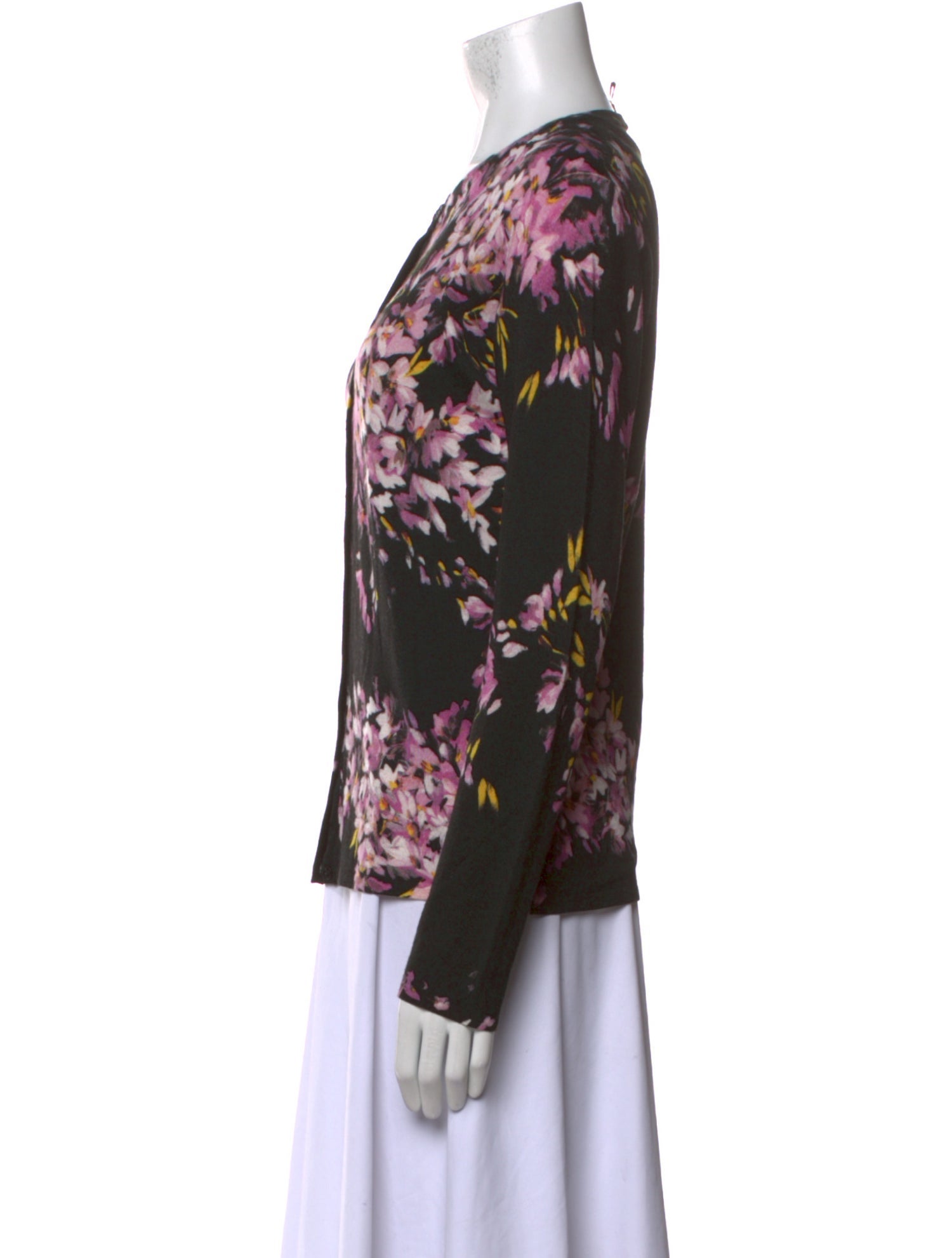 Escada Wool Floral Print Sweater