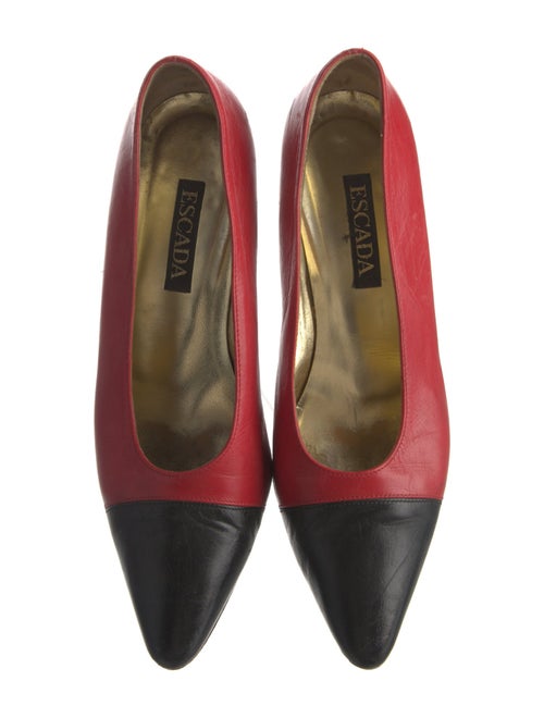 Escada Leather Printed Pumps