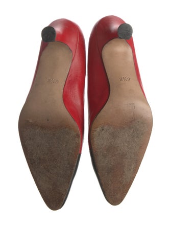 Escada Leather Printed Pumps