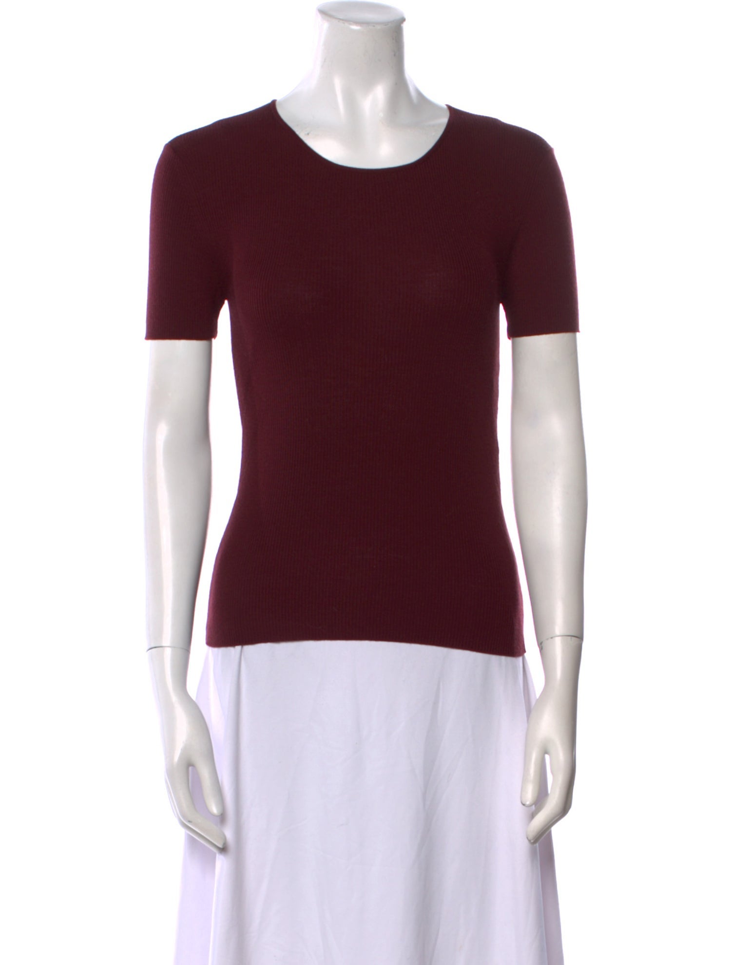 Escada Wool Scoop Neck T-Shirt
