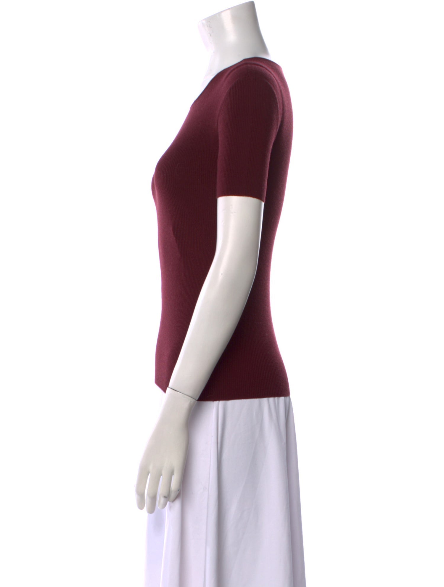 Escada Wool Scoop Neck T-Shirt