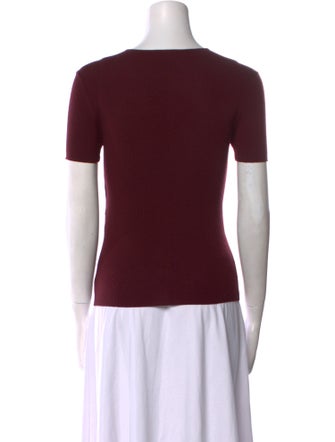 Escada Wool Scoop Neck T-Shirt